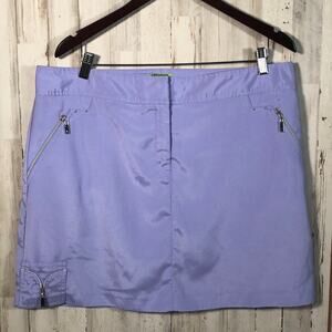 Izod Shimmery Lavender Golf Skort Size 14